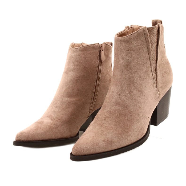 FB2 Stivali Da Donna Con Tacco Alto Beige Forte 19051-11 4