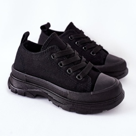 FR1 Sneakers nere per bambini Travel Time nero 2