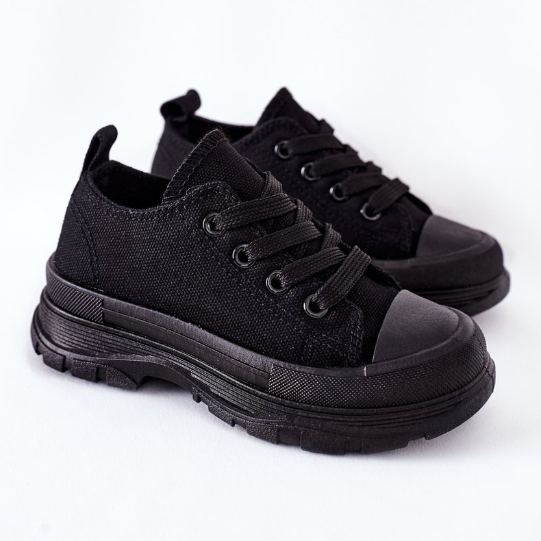 FR1 Sneakers nere per bambini Travel Time nero 2