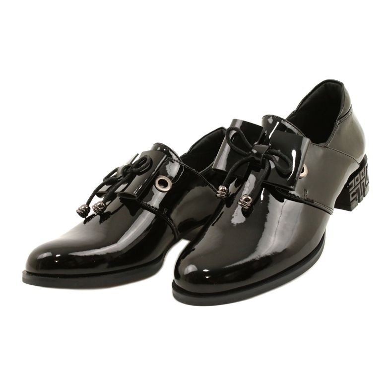 Scarpe Nere Con Fiocco Sergio Leone PB260 nero 2