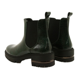 Stivali laccati Łuska Sergio Leone TR746 Verde 6