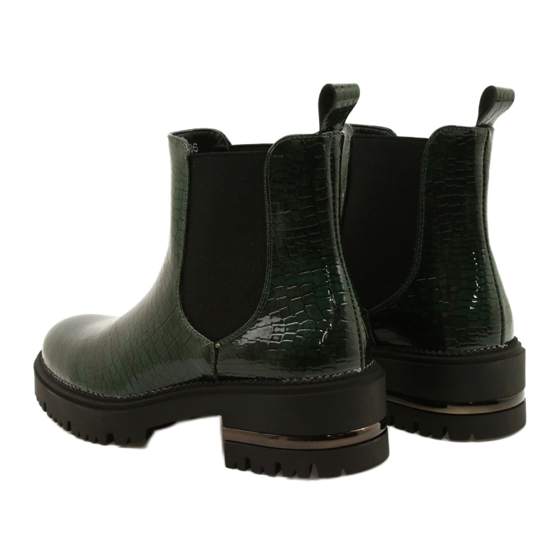 Stivali laccati Łuska Sergio Leone TR746 Verde 6