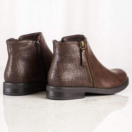 Clowse Stivali casual con stampa serpente marrone 1