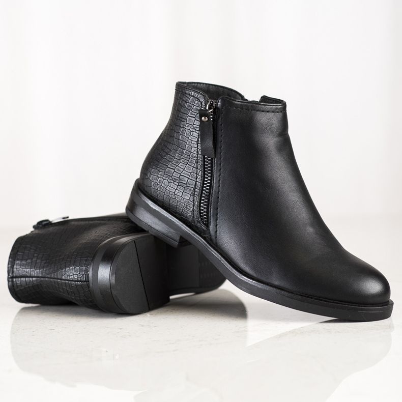 Clowse Stivali casual con stampa serpente nero 1