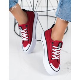 Sneakers da donna Big Star II274025 rosso 1