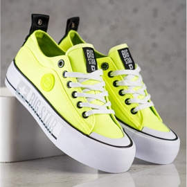 Sneakers da donna Big Star II274022 giallo 2