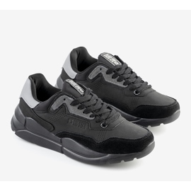 Scarpe sportive da uomo Big Star Black Croteau nero 1