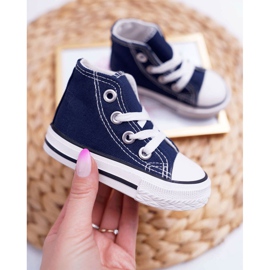 FRROCK Sneakers Alte Classiche Per Bambini Blu Navy Filemon 1