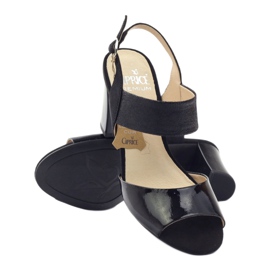 Sandali Caprice in vernice scarpe da donna 28307 nero 3