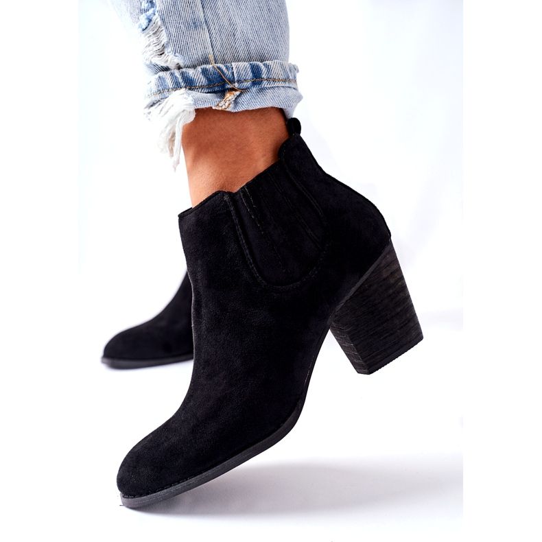 Stivali classici in pelle scamosciata da donna Black Flashbrook nero 4