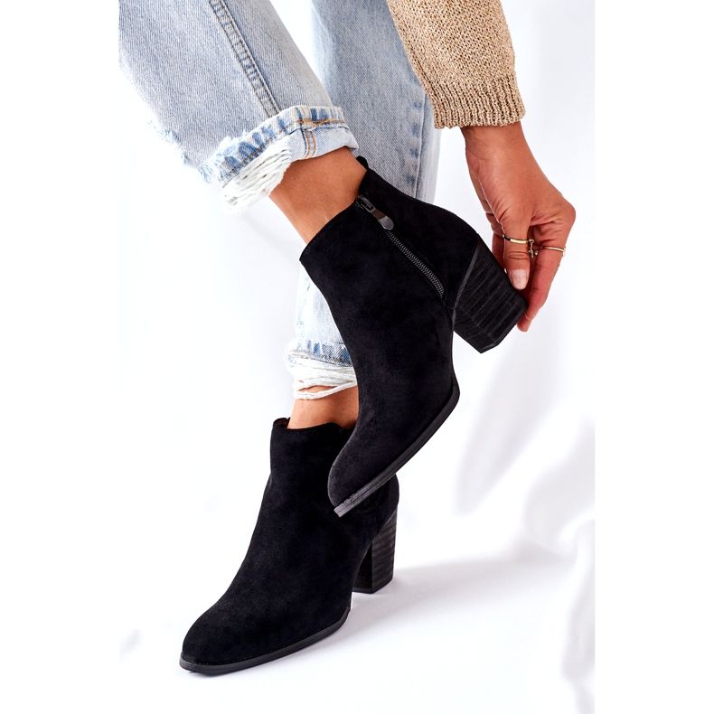 Stivali classici in pelle scamosciata da donna Black Flashbrook nero 3