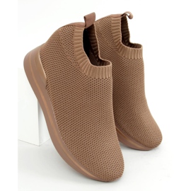 Camel RQ316 Scarpe sportive con zeppa color cammello marrone 1