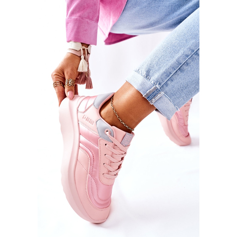 Scarpe sportive da donna Memory Foam Big Star II274333 Rosa 2