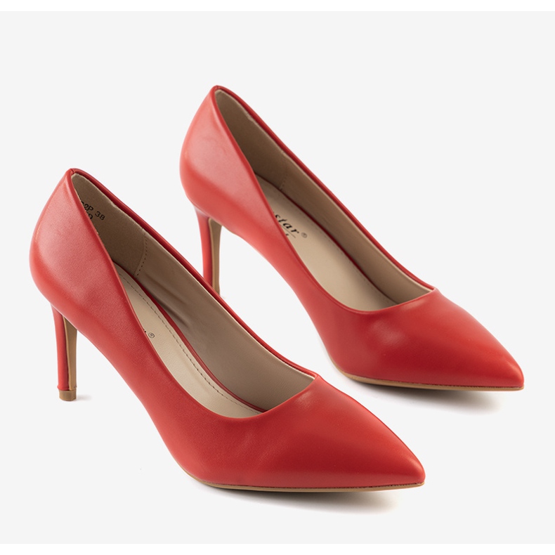 Décolleté classiche rosse su tacco a spillo Isla rosso 1