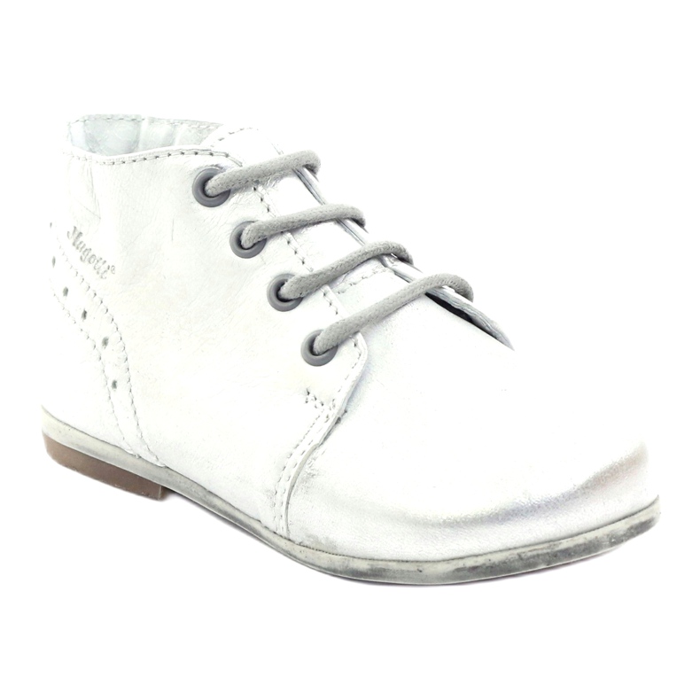 Stivali in pelle in pelle Silver Sily Shiny Hugotti d'argento 1