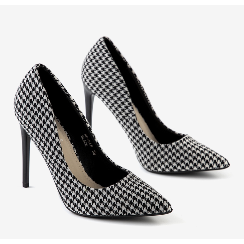 Tacchi a spillo Kruse in bianco e nero da donna bianca 1