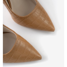 Décolleté marroni su tacco Thrower marrone 1