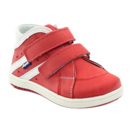 Scarpe in pelle Hugotti con velcro rosso 1