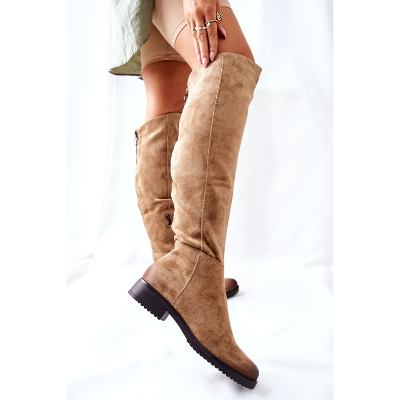 Vinceza Stivali Bassi Donna Scamosciato Beige Ardmore 2