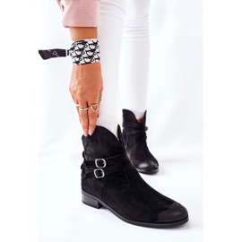 Vinceza Stivali caldi in pelle scamosciata da donna Black Castlerock nero 1