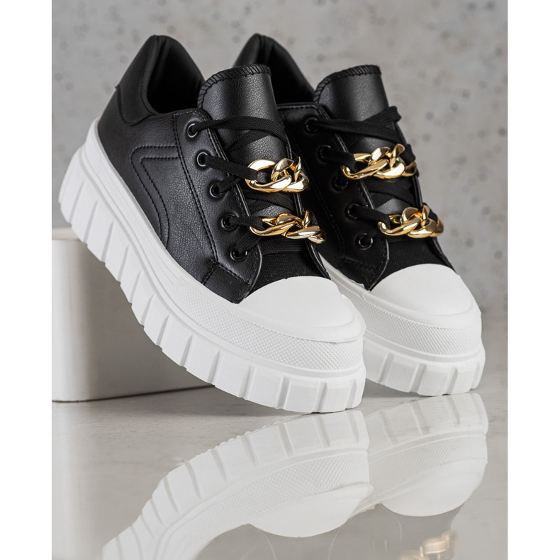 SHELOVET Sneakers Con Catena Alla Moda nero 1