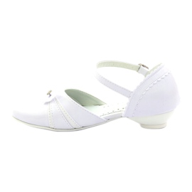 Décolleté ballerine comunione Miko 702 bianche bianca 2