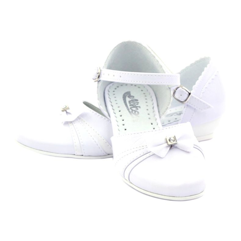 Décolleté ballerine comunione Miko 702 bianche bianco 3