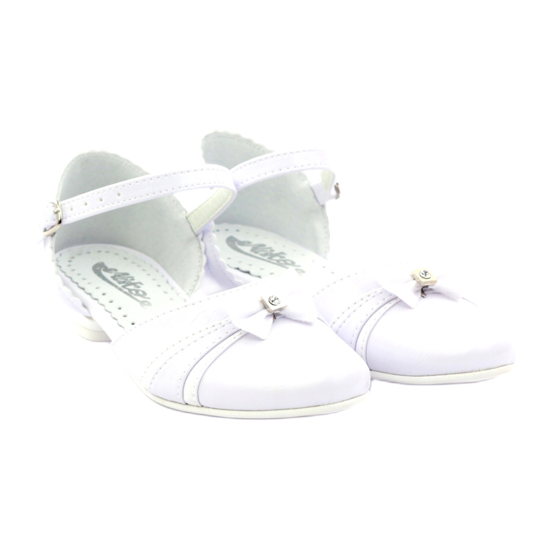 Décolleté ballerine comunione Miko 702 bianche bianca 4