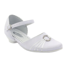 Décolleté ballerine comunione Miko 710 bianche bianca 1