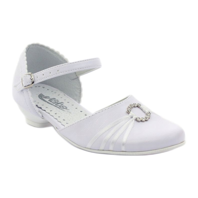 Décolleté ballerine comunione Miko 710 bianche bianco 1
