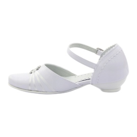 Décolleté ballerine comunione Miko 710 bianche bianco 2