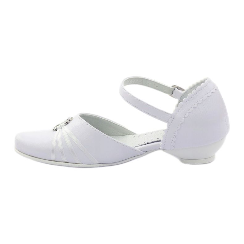 Décolleté ballerine comunione Miko 710 bianche bianco 2