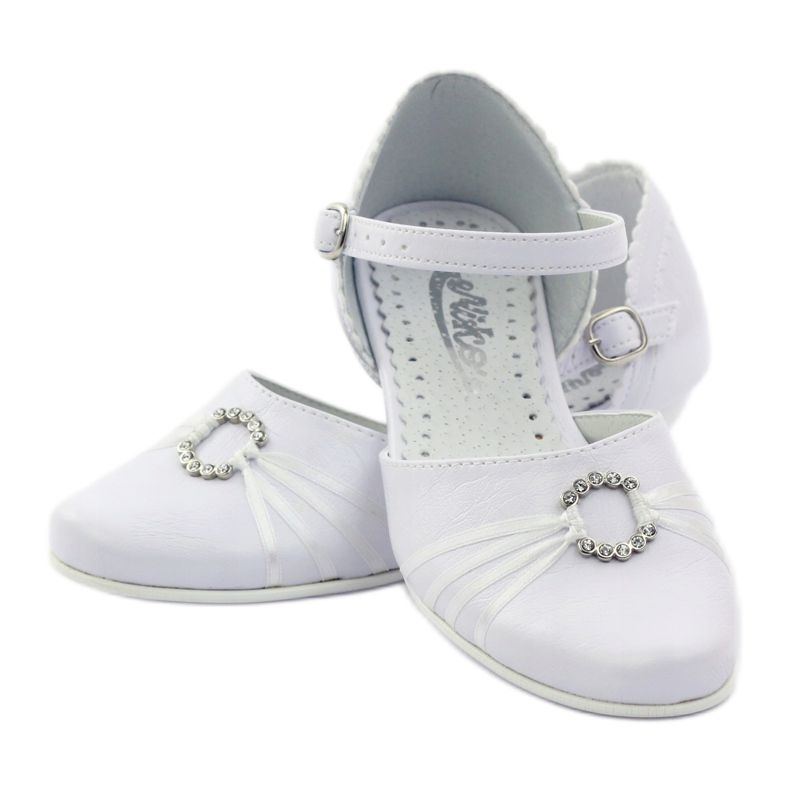 Décolleté ballerine comunione Miko 710 bianche bianco 3