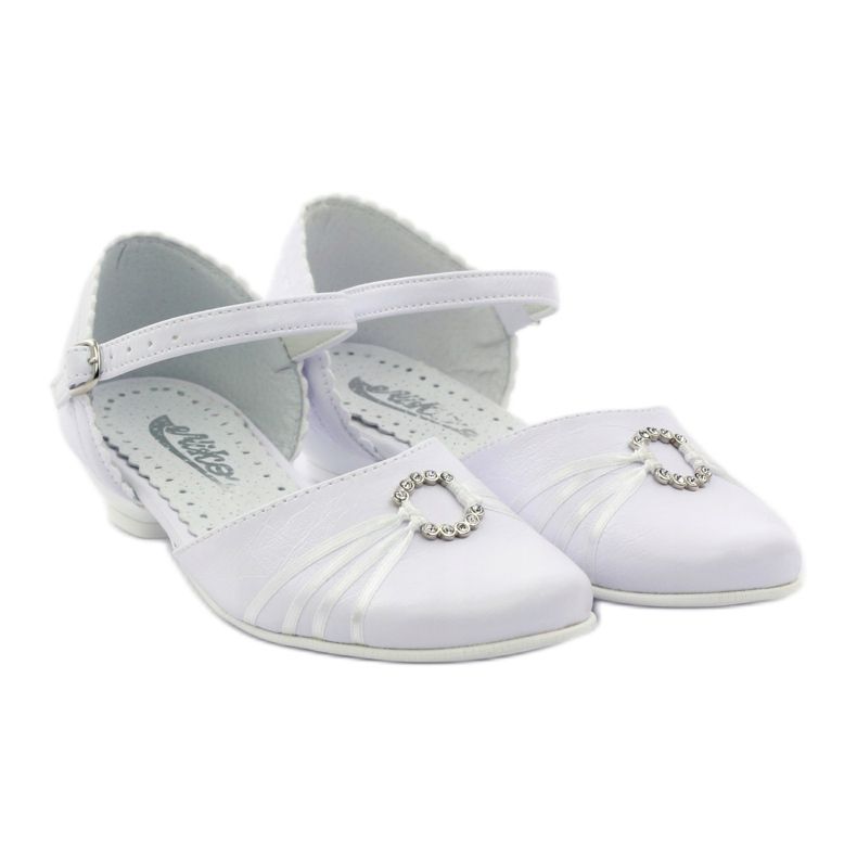 Décolleté ballerine comunione Miko 710 bianche bianca 4