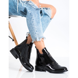 Filippo Stivali laccati alla moda nero 2