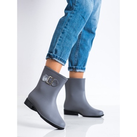 SHELOVET Galosce grigie con fibbia grigio 1