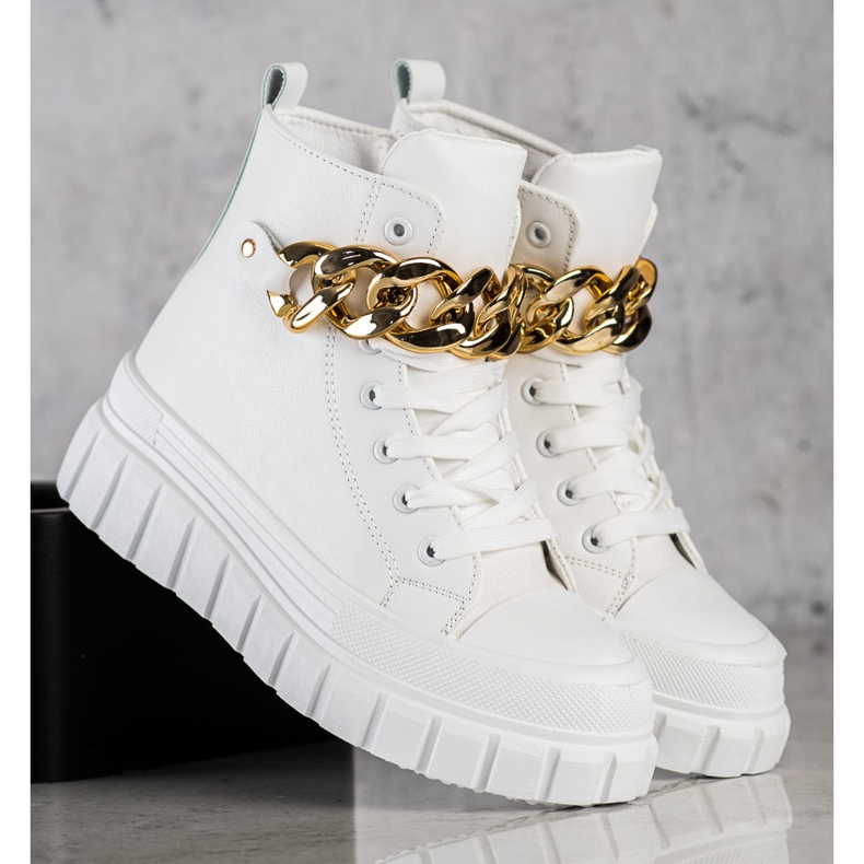 Seastar Sneakers Alte Con Catena bianca 1
