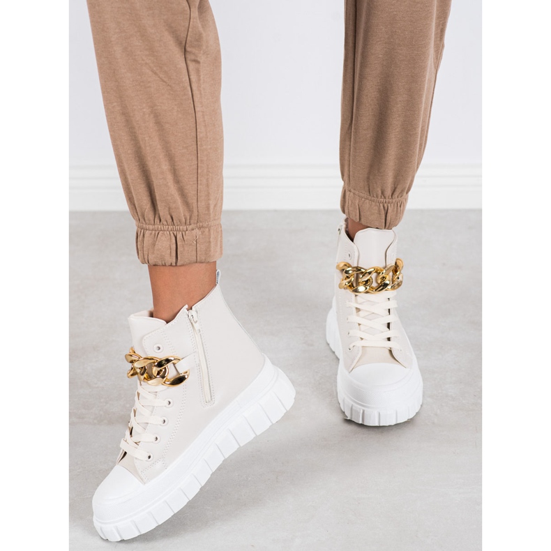 Seastar Sneakers Alte Con Catena beige 1