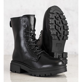 Evento Stivali caldi con ecopelle nero 1