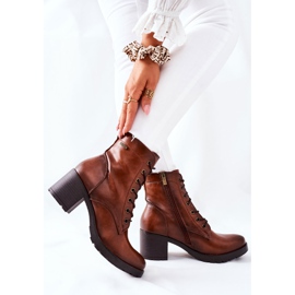 Vinceza Stivali Caldi Da Donna Con Tacco Cammello Dunaff marrone 1