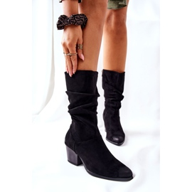 Vinceza Stivali Ranafast in camoscio nero da donna 2