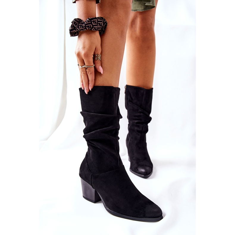 Vinceza Stivali Ranafast in camoscio nero da donna 2