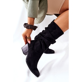 Vinceza Stivali Ranafast in camoscio nero da donna 1