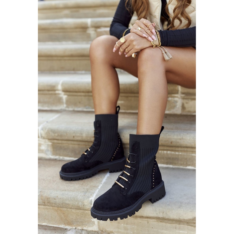 PM1 Stivali Donna Workers Slip Nero Maxine 2