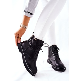 Stivali in pelle da donna GOE II2N4014 Nero 1