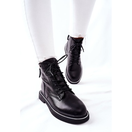 Stivali in pelle da donna GOE II2N4014 Nero 2