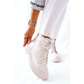 Stivali da donna in pelle GOE II2N4013 Bianco 1