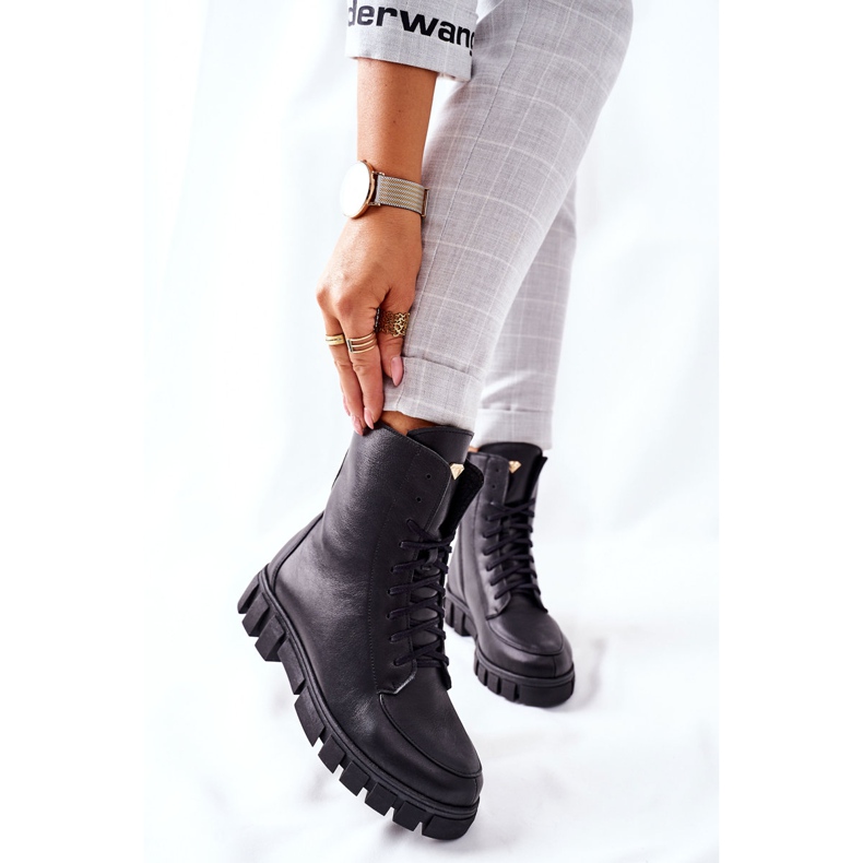 Stivali Pelle Donna Nicole 2673 Nero 1