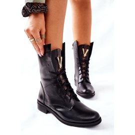 Stivali Pelle Donna Nicole Nero 2581/001 1
