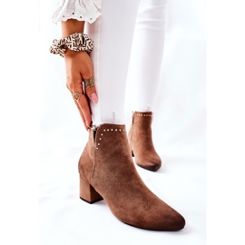 Vinceza Stivali Donna Scamosciato Beige Brinlack marrone 1